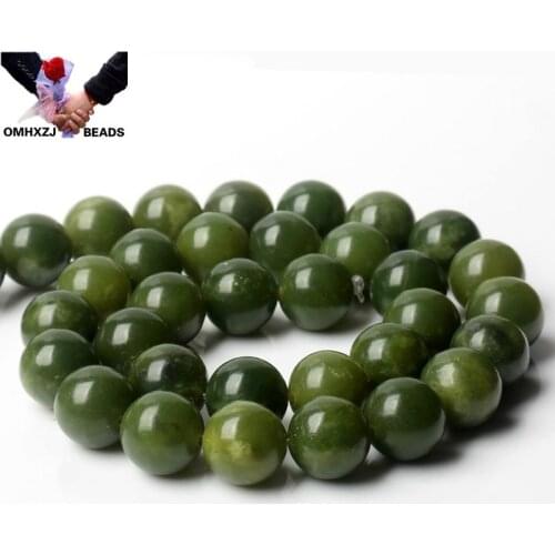 OMH Wholesale JD168 4 6 8 10 12mm Natural Jewelry DIY Making Bracelet Necklace Natural AAA Jade Loose Spacer Faceted Round Beads