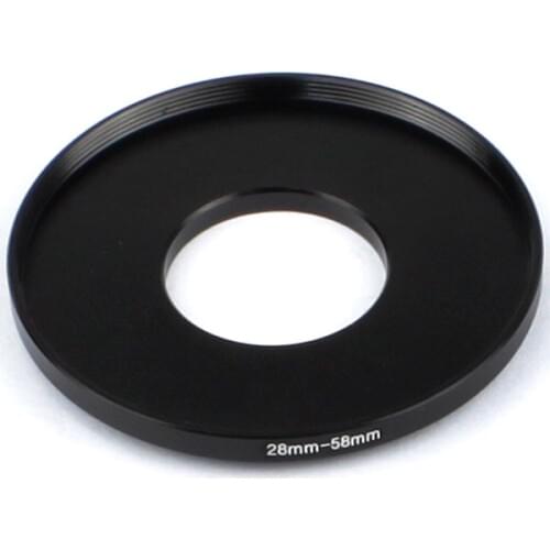 Pixco 2Pcs 25mm-58mm/28mm-58mm Step-up Metal Filter Adapter Ring / 25mm Lens to 58mm Accessory/28mm Lens to 58mm Accessory