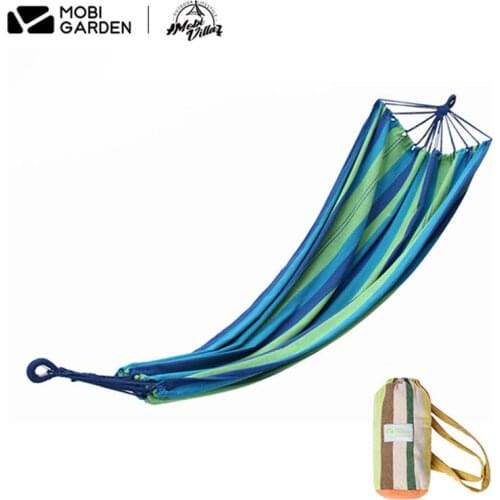 Mobi Garden outdoor portable hammock beach camping picnic barbecue leisure lightweight easy storage single swing thick hammock