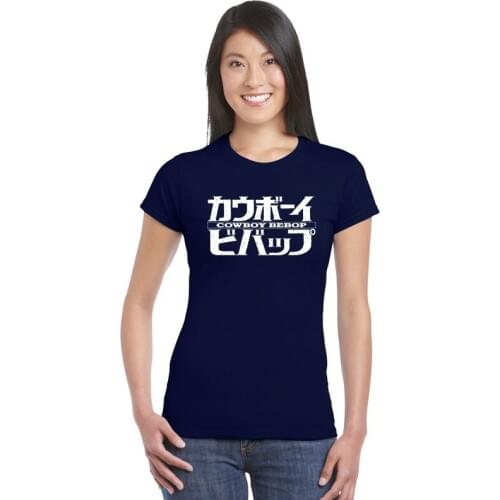 Sturdy Muscle womens t shirt fitness Workout Tee ladies street hip hop topshirts woman T-shirt anime Cowboy Bebop printed Tshir