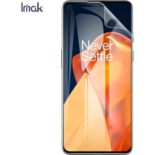 IMAK 2PCS Transparent HD Smooth Anti-explosion Hydrogel Film for OnePlus 9 Screen Protector Front Cover Film for One Plus 9 Pro