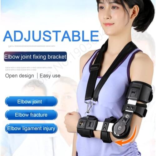 Adjustable Elbow Fixator Orthosis Arm Cuff Forearm Fracture Fixation Orthosis Brace Elbow Rehabilitation After Surgery Training