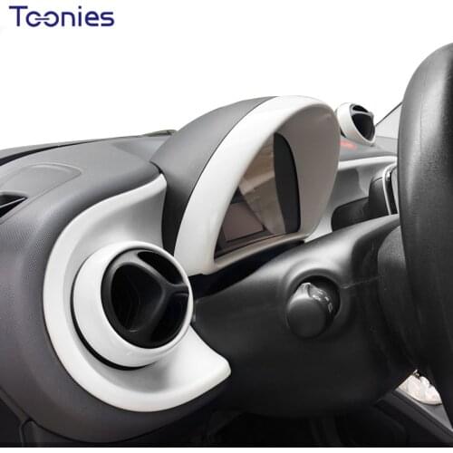 Car center control panel decoration cover For Mercedes Smart 453 Fortwo forfour Interior modification Accessories