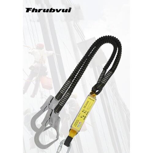 High Altitude Protective Safety Elastic Buffer Sling Belt With Hook High Strength Wearable Anti Fall Off