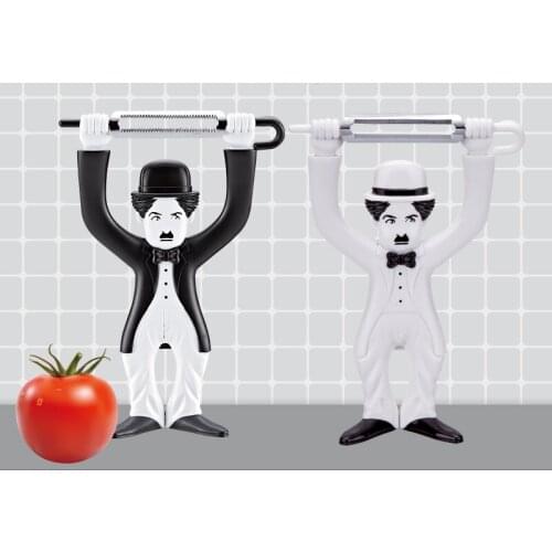 Fun cartoon kitchen fruit and vegetable peeler Creative Chaplin face expression Zesters