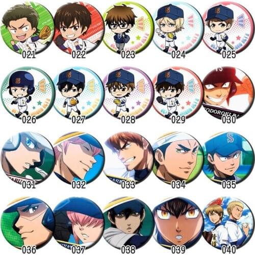 1pc 58mm Anime Ace of Diamond Hobby Eijun Furuya Satoru Kominato Haruich acrylic Pins Badges Brooch
