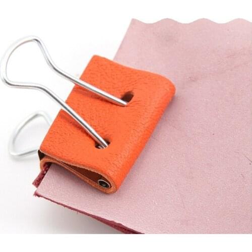 1Pcs Leather Clip DIY Handmade Tool Bonding Auxiliary Tool Stainless Steel+Sheepskin Method Home Househould Artistic Gift NEW