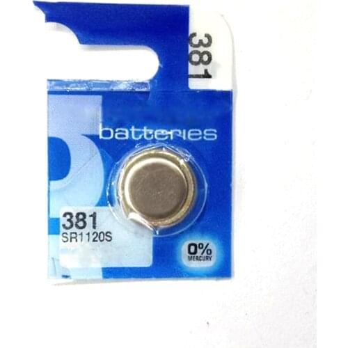 2pcs/ lot 1.55V Watch Battery 381 SR1120S Silver Oxide good quality