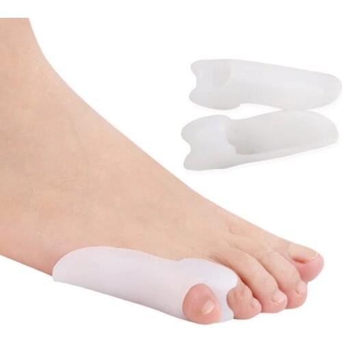 2pcs=1pair Hallux Valgus Orthopedic Plantar Fasciitis Silicone Corrector Foot Toe Separator Protetor Foot Care Pedicure Tools