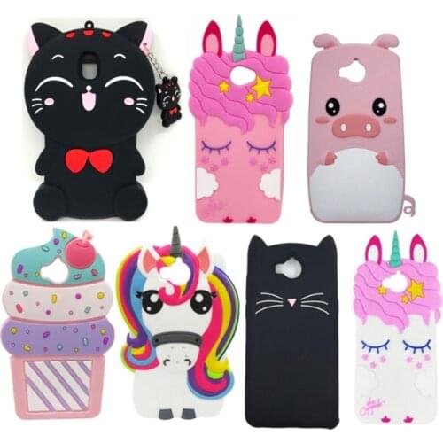 For Coque Huawei Y5 2017 Case Cover Huawei Y6 2017 Case Silicone 3D Cartoon Soft Gel Phone Case For Huawei Y5 2017 / Y6 2017 5.0