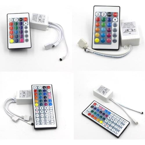DC12-24V 6A 24/44 Key IR Remote RGB led Controller Box for Flexible SMD 3528 5050 2835 RGB LED SMD Strip Lights