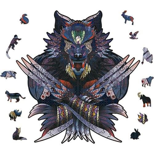 Wooden Jigsaw Puzzles Unique Shape Jigsaw Pieces for Adults and Kids Family Game Play Collection Birthday Gift