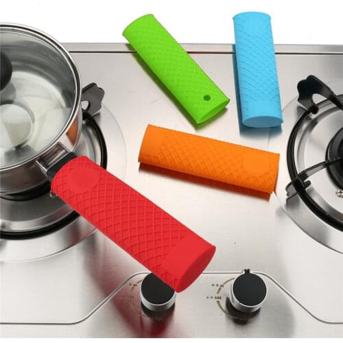 Saucepan Holder Sleeve Slip Cover Grip Cookware Parts Cookware Parts Unique Silicone Kitchen Pot Pan Handle U3