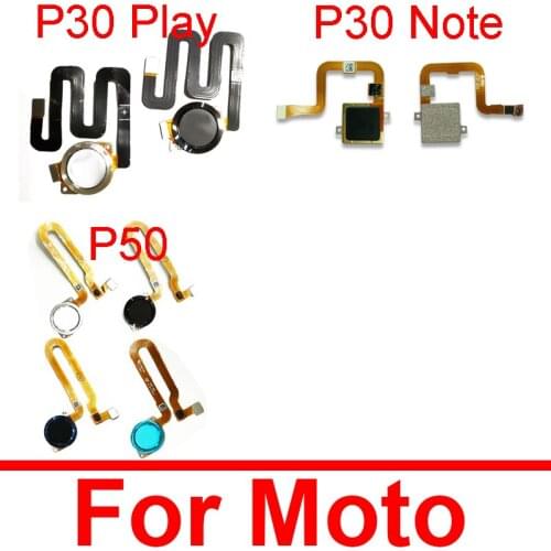 Home Button Flex Cable For Motorola Moto P30 Play Note Fingerprint Recognition Sensor Flex Ribbon Cable Repair Replacement