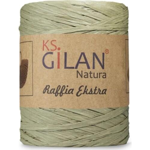 Gilan Raffia Extra Bag Making Rope 250gr-bej Green