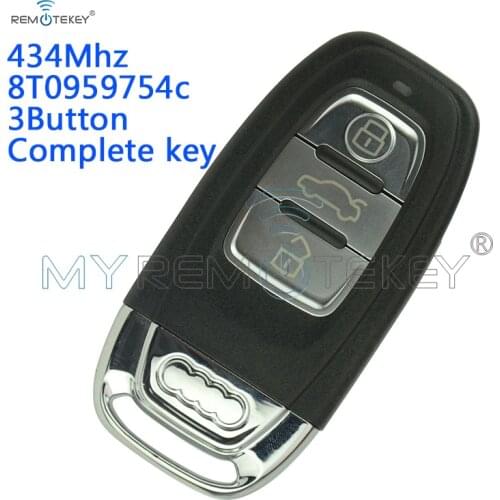 8T0959754C Smart Car Key 3 Button 434Mhz for Audi A4 A6 Q5 SQ5 remtekey