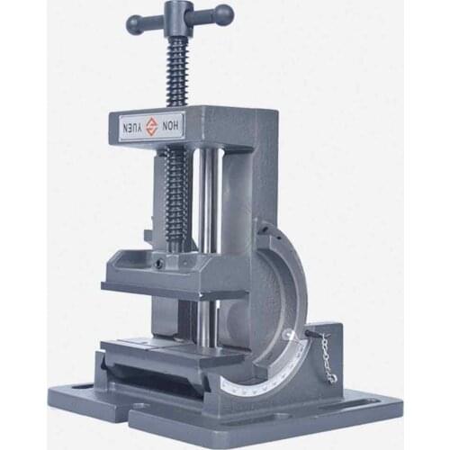 Fast shiping Tilting guide bar angle clamp, drill bench drill with 90 degree angle small vise 3 inches