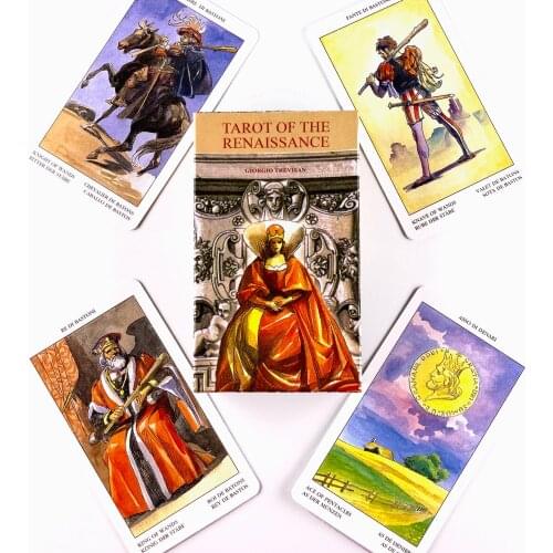 Tarot Of The Renaissance Leisure Party Table Game High Quality Fortune-telling Prophecy Oracle Cards With Guide Book
