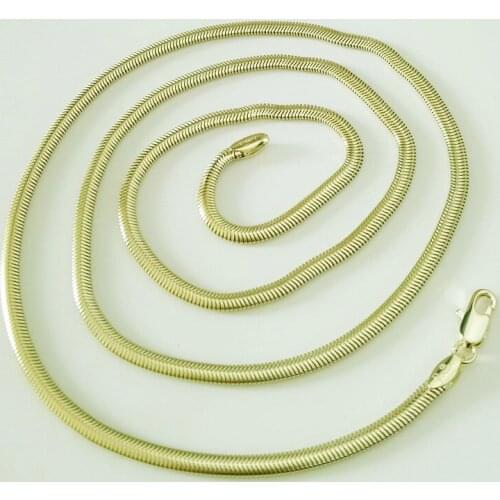 New Fashion Light Gold Color Women Jewelry 3MM 60CM Long Necklace Designs for Women