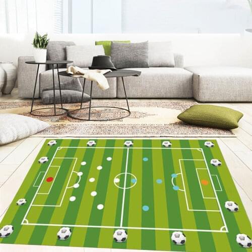 3D Office Football Fabric Patterned Cover Carpets Waterproof For Living Room Colourful Home Decor Rugs
