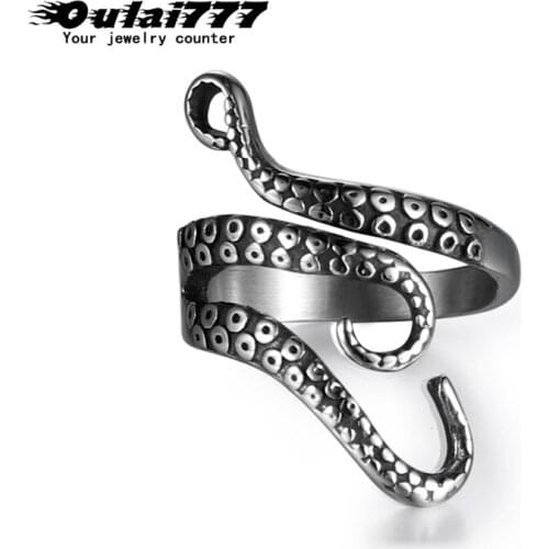 Oulai777 Punk Rings For Men