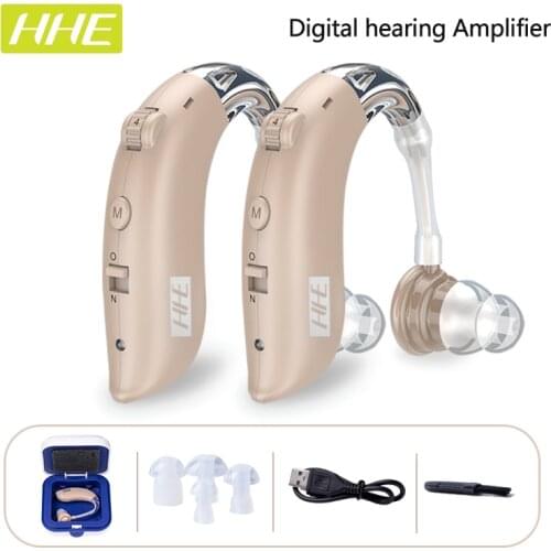 Rechargeable for Elderly Moderate to Severe Loss Drop Shipping Mini Digital Hearing Aid Sound Amplifiers Wireless Ear Aids Tools
