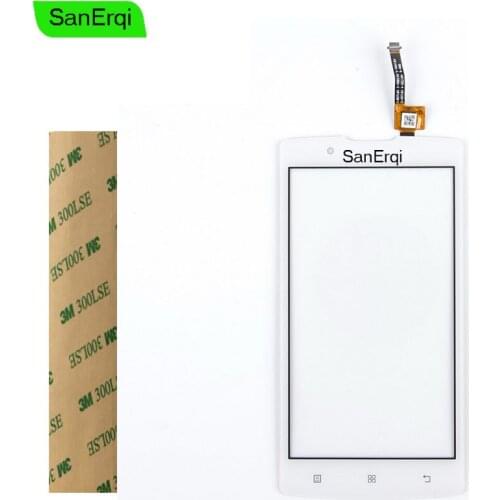 SanErqi Touch Screen 4.5" For Lenovo A2010 Touch Screen Digitizer Front Glass Lens Sensor Panel With Sticker
