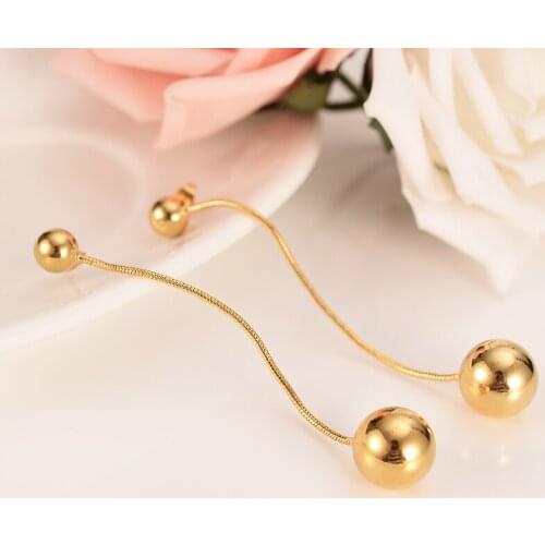 Bangrui Beads Earrings for Women/Girls Gold Color Ball Earing Jewelry Gifts African,Indonesia,Nigeria,Congo,Arab Earring