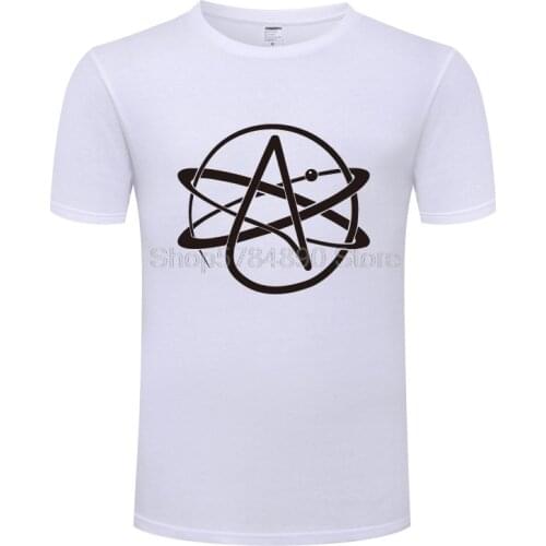 Atheist Symbol Men T Shirt FSM Pastafarian Religion Printed Novelty T Shirts Cotton Short Sleeve Tshirt Streetwear Plus Size