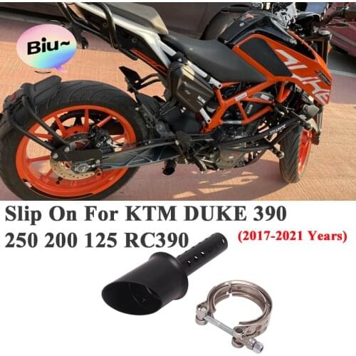 Slip On For DUKE 390 250 200 125 RC390 KTM390 2017 - 2021 Motorcycle GP Racing Ehxaust Escape Modify Hidden Muffler DB Killer