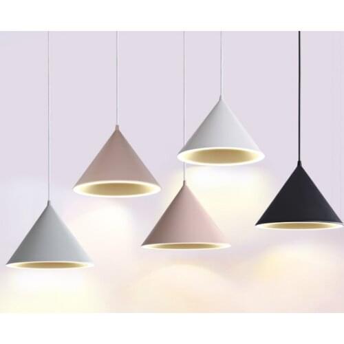 Modern led pendant lamp northern Europe simple creative decoration hanging lamp Restaurant Bar kitchen lamp ring pendant lights
