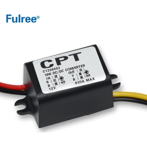 Waterproof 12V 24V to 6V 3A 18W 5A 30W DC DC Step Down Voltage Converter 12Vdc 24Vdc to 6Vdc Buck Car Charger Power Module