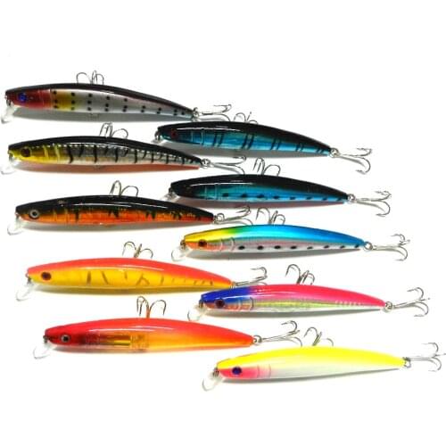 10pcs/lot 14 color fishing bait HENGJIA direct 11.5cm lures Minnow 11.2g Minnow bait suit