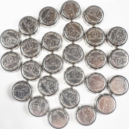 10pcs TM card touch memory button TM1990A-F5 iButton DS1990A-F5 Patrol card DS1990A INTELLIGENT BUTTON DS1990A-F5 smart button