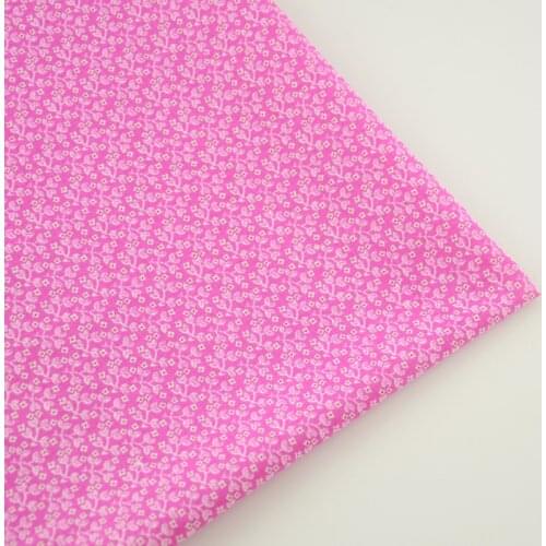 100% Cotton Fabric Light Pink Flower Design Tecido Sewing Fat Quarter Patchwork Home Textile Decoration Dolls Telas Tecido Tissu
