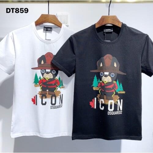 2021 Dsquared2 graphic t shirts Women / Men Fashion Cotton Casual Short Sleeve T-shirt Round Neck tops mens cools dogs clothing