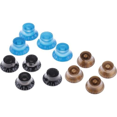 4x Acrylic Volume Tone Knob Instrument Parts For Electric Guitar