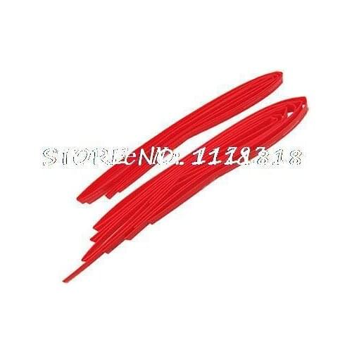 5 pcs 3ft 8mm Dia. 125C 2:1 Red Polyolefin Heat Shrink Tubing 660V VW-1