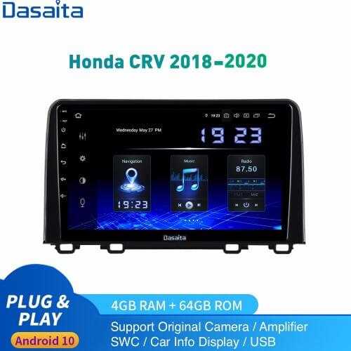 Dasaita Android 10 Car Radio GPS For Honda CR-V Multimedia 2018 - 2020 CRV Stereo 2Din DSP IPS 1028*720 Carplay 4Gb+64Gb Dasaita