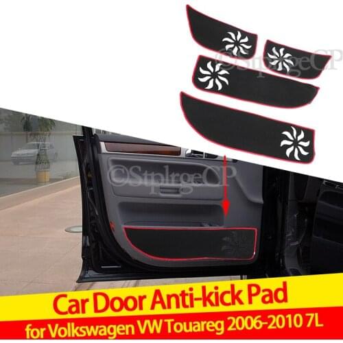 Door anti-kick pad door protection pad door panel cover pad car door sticker For Volkswagen VW Touareg 2006 2008 2009 2010 7L