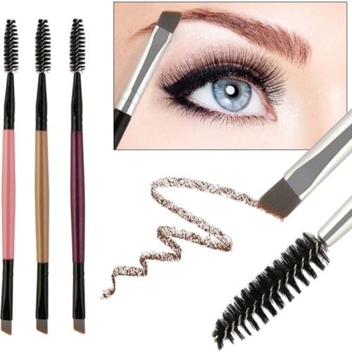 Double-ended Eyelash Brush Eyebrow Brush Makeup Accessories Cosmetics Tool Eyelash Eyebrow Brush Eyebrow Comb Two in one
