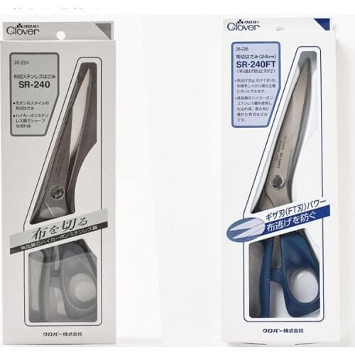 Japan Clover 36-224 (SR-240) /36-226 (SR-240FT) stainless steel scissors 24cm