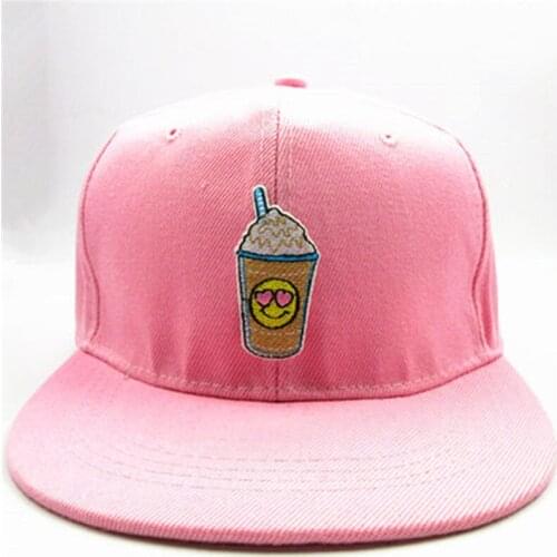Cotton Cartoon milk embroidery Baseball Cap hip-hop cap Adjustable Snapback Hats for men and women 117