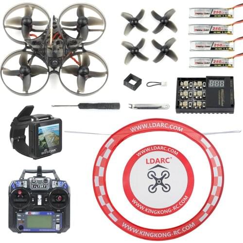 Mobula7 V2 RTF 75mm Crazybee F3 Pro OSD 2S BWhoop FPV Mobula 7 Quadcopter with FPV Watch/Goggles Arch Apron FS I6 Remote Control
