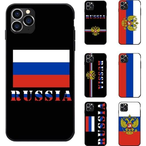 For XIAOMI 5 6 8 9 MAX MIX NOTE LITE PRO CC SE Russia National Flag Coat Of Arms Map Theme Soft TPU Phone Back Cases