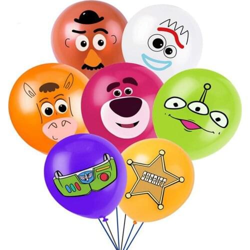 10/20pcs Disney Toy Story Balloon Combination Kids Birthday Party Buzz Boy Game Party Decor Balloon Pearl Latex Decoration