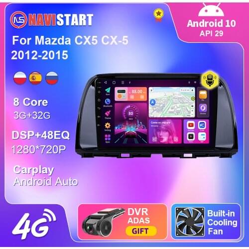 4G WIFI For Mazda CX5 CX-5 CX 5 2012-2015 Car DVD Radio GPS Navigation Carplay Android Auto 2 Din Android 10 Multimeter Player