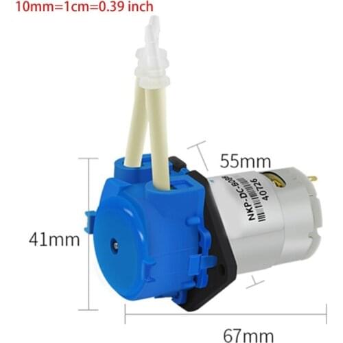 Peristaltic Pump Coffee Machine Coke Machine Aquarium DIY Pump 12V/24V Laboratory Mini Pump 8 Types Blue