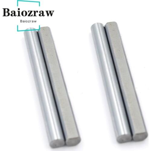 VORON MOTION PARTS Bearing Steel Rod D Type Shaft Grind Flat Linear Rail Round Length 26/30/45/50/60mm Diameter 5mm 3D Printer