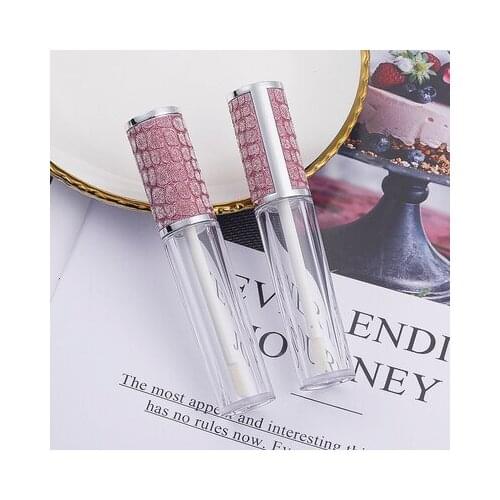 Empty Round Lip Gloss Tube High Grade Clear Plastic Lip Gloss Containers Filling Bottle Cosmetic Packaging Container